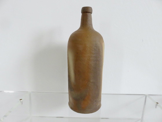 Image 1 of Grote Chamotte aardewerk fles, 1970