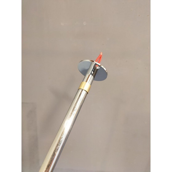 Image 1 of Vintage wandlamp van verchroomd metaal, Frankrijk 1970