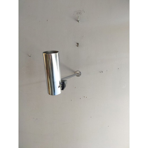 Image 1 of Vintage wandlamp van verchroomd metaal, Frankrijk 1970