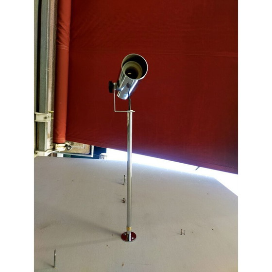 Image 1 of Vintage wandlamp van verchroomd metaal, Frankrijk 1970