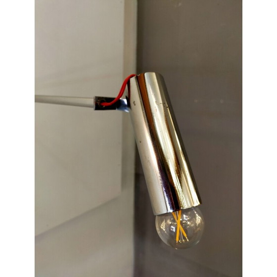 Image 1 of Vintage wandlamp van verchroomd metaal, Frankrijk 1970