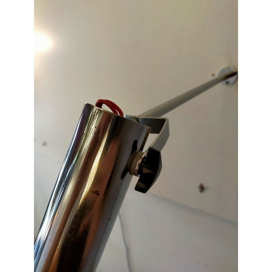 Image 1 of Vintage wandlamp van verchroomd metaal, Frankrijk 1970