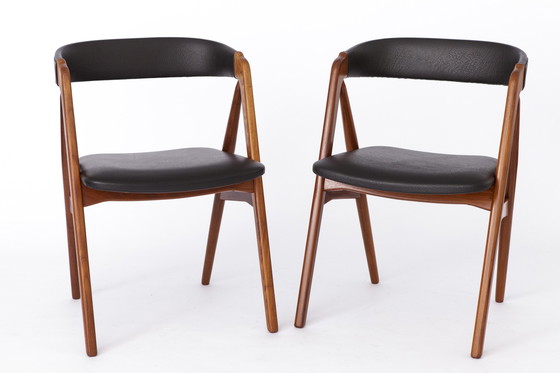 Image 1 of 4 Farstrup stoelen 1960S Vintage Deens teakhout