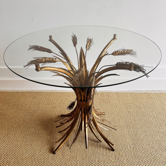 Image 1 of Vintage Sheaf Wheat Coffee table