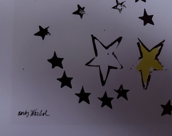 Image 1 of Andy Warhol: "So Many Stars, C.1958 (Triptych)". Gesigneerd In De Plaat.