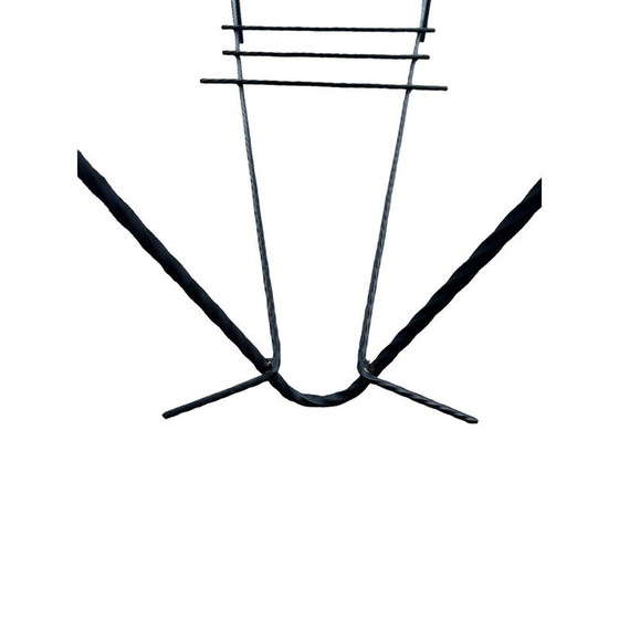 Image 1 of Vintage salontafel van hout en smeedijzer, 1950