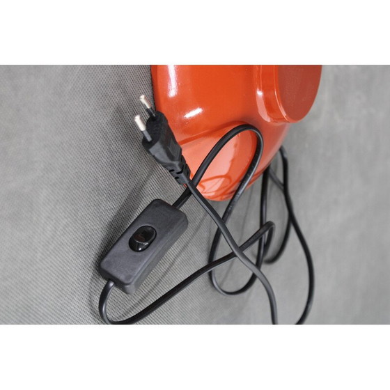 Image 1 of Vintage rode tafellamp, Tsjechoslowakije 1970