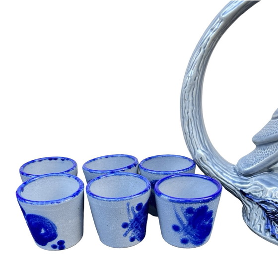 Image 1 of Nieuw, nooit gebruikt Staffel Steengoed Koudedrank Set, Duitsland, 1980S.