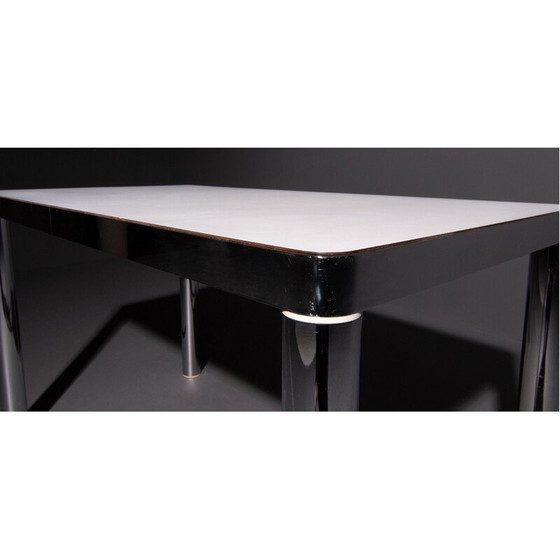 Image 1 of Vintage Salvarani eettafel met verchroomd stalen frame 1980