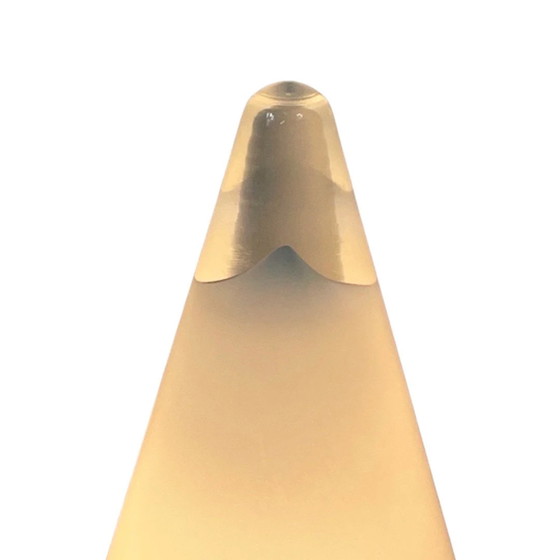 Image 1 of Ilu di Vetro - TeePee Lamp - Glas kegel - Mat wit, in goede staat, Extra Groot model (30cm)