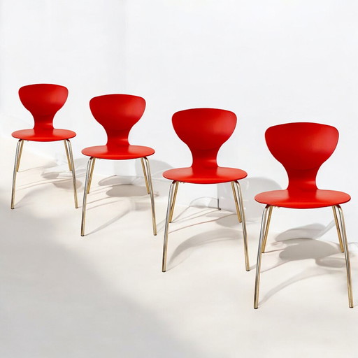 4x Il Po Iks Stoelen Door Giovanni Baccolini