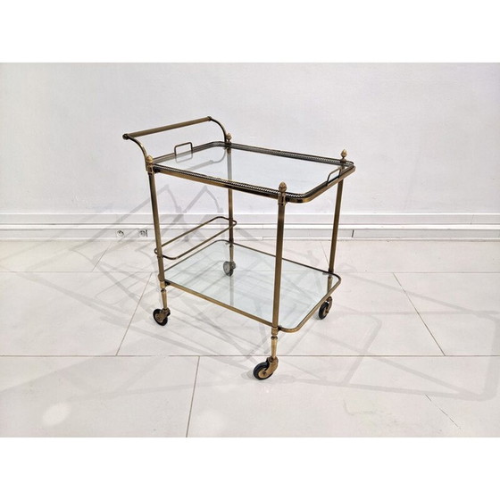 Image 1 of Vintage verguld metalen dressoir met uitneembare bladen, 1960