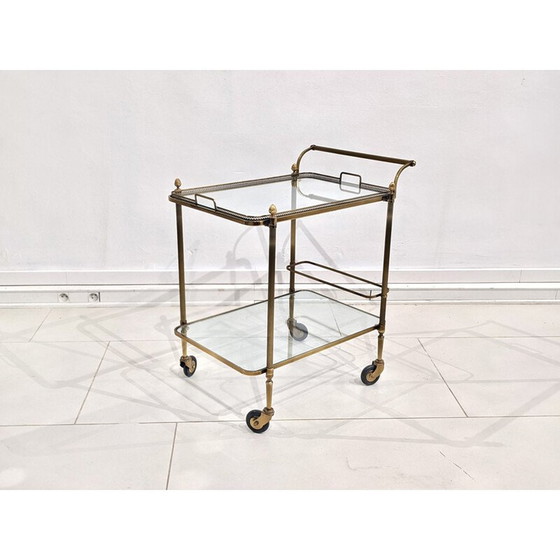 Image 1 of Vintage verguld metalen dressoir met uitneembare bladen, 1960