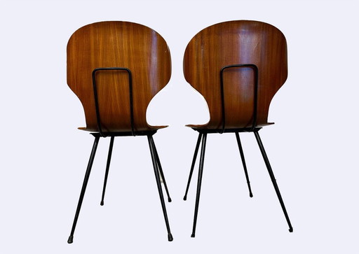 2x Handgemaakte Stoelen Italiaans Ontwerp