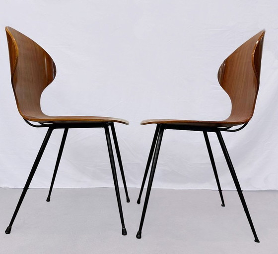 Image 1 of 2x Handgemaakte Stoelen Italiaans Ontwerp