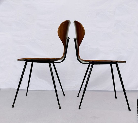 Image 1 of 2x Handgemaakte Stoelen Italiaans Ontwerp