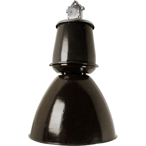 Vintage industriële zolderlamp, Tsjechië 1960