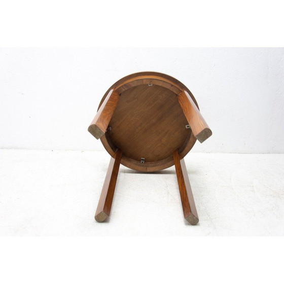 Image 1 of Vintage Art Deco walnoten salontafel, Tsjecho-Slowakije 1940