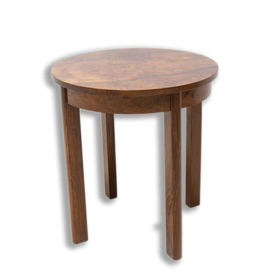 Image 1 of Vintage Art Deco walnoten salontafel, Tsjecho-Slowakije 1940