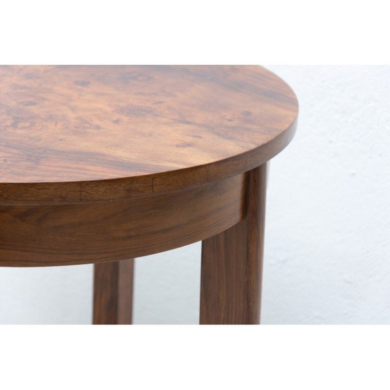Image 1 of Vintage Art Deco walnoten salontafel, Tsjecho-Slowakije 1940