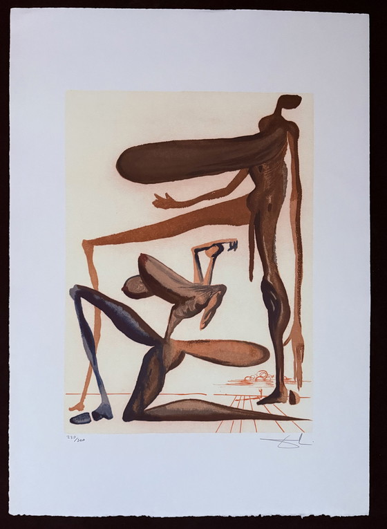 Image 1 of Salvador Dali: Gesigneerde Lithografie, Genummerd 230/300.