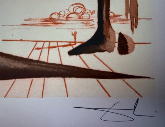 Image 1 of Salvador Dali: Gesigneerde Lithografie, Genummerd 230/300.