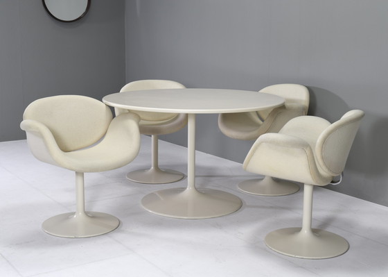 Image 1 of Zeldzame complete Tulip Dining Set van Pierre Paulin voor Artifort – Nederland, 1965