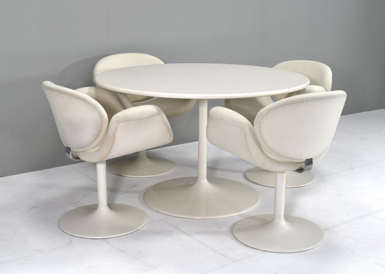 Image 1 of Zeldzame complete Tulip Dining Set van Pierre Paulin voor Artifort – Nederland, 1965