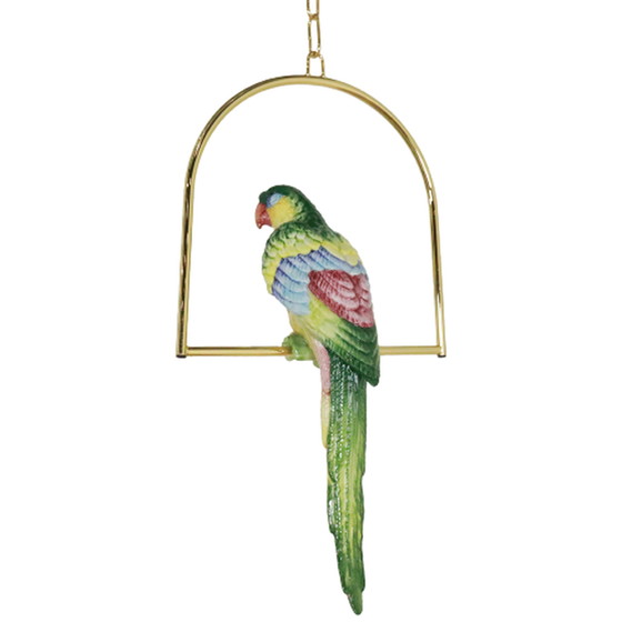 Image 1 of Vintage keramieken papagaai