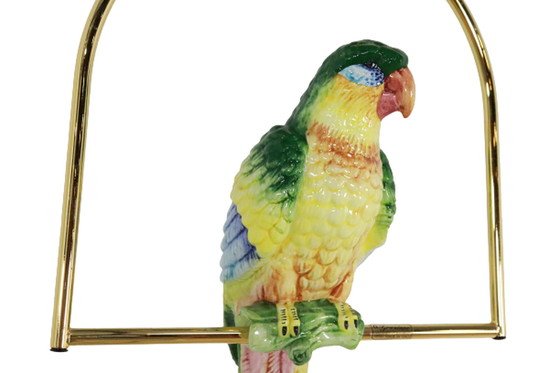 Image 1 of Vintage keramieken papagaai