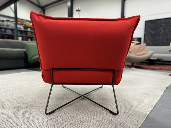 Image 1 of Jess Design Earl fauteuil rood stof 