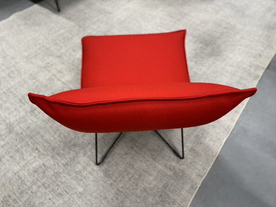 Image 1 of Jess Design Earl fauteuil rood stof 