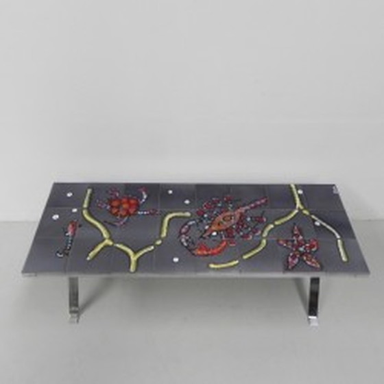 Image 1 of Adri Tegeltableau Zee Motief - 1960