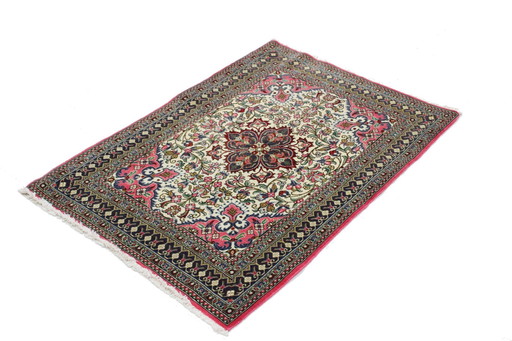 Origineel Perzisch tapijt Qom/Ghom Zuiver wol 115 X 80 Cm Top conditie