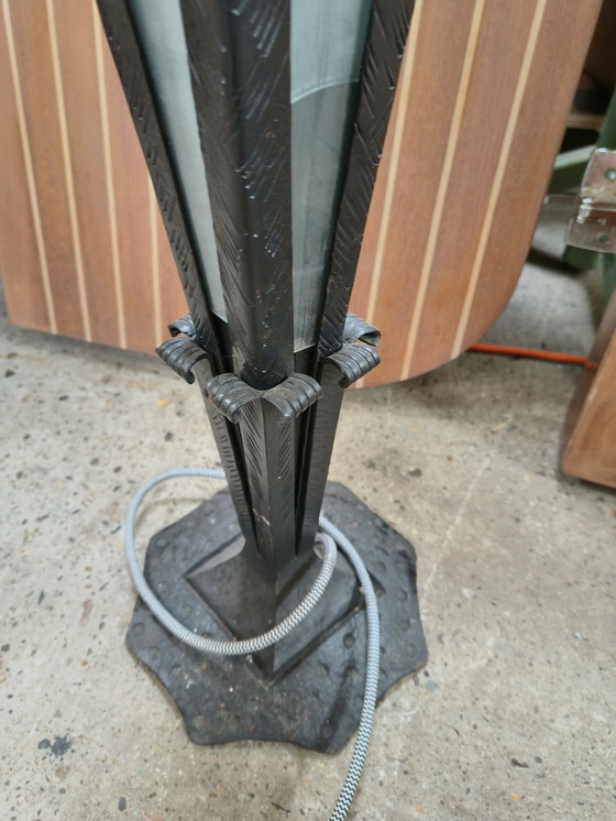 Image 1 of 2X Staande Lamp Fins Design '50 Jaren