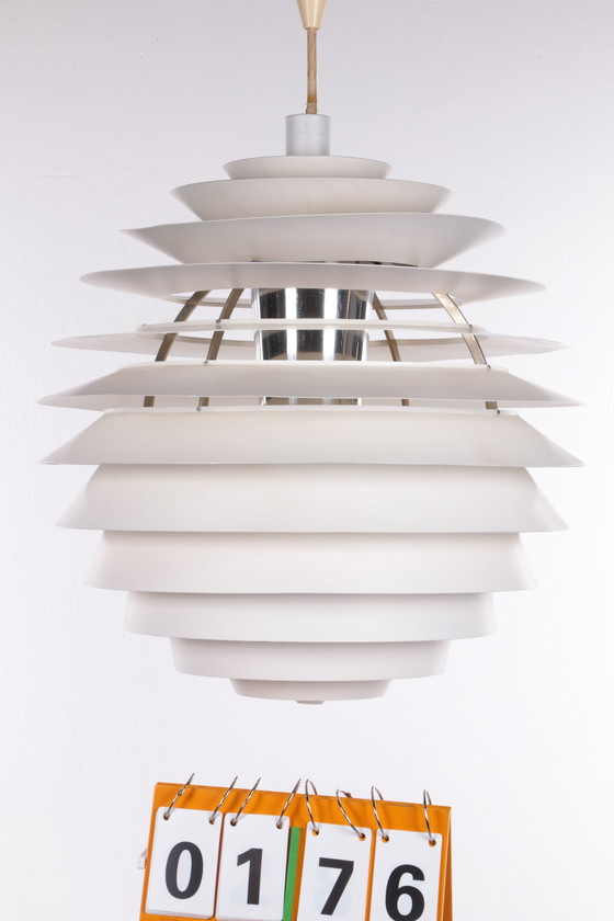 Image 1 of Poul Henningsen Deens Design Louis Poulsen Louvre Hanglamp jaren60