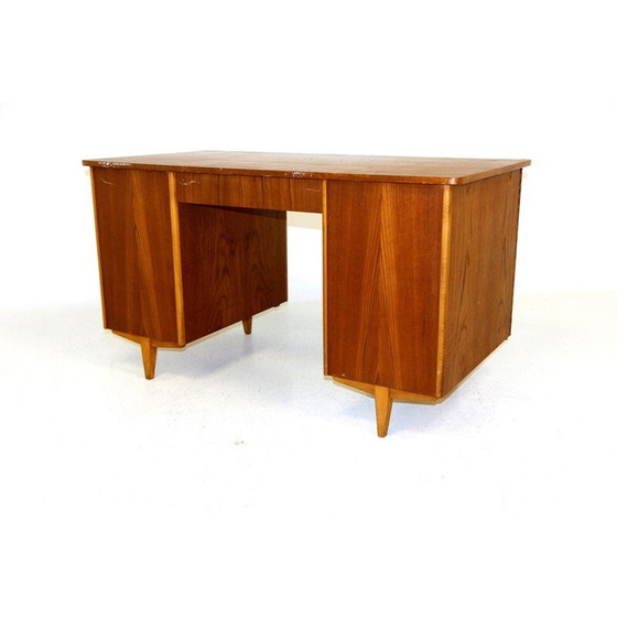 Image 1 of Vintage teakhouten bureau, Zweden 1950