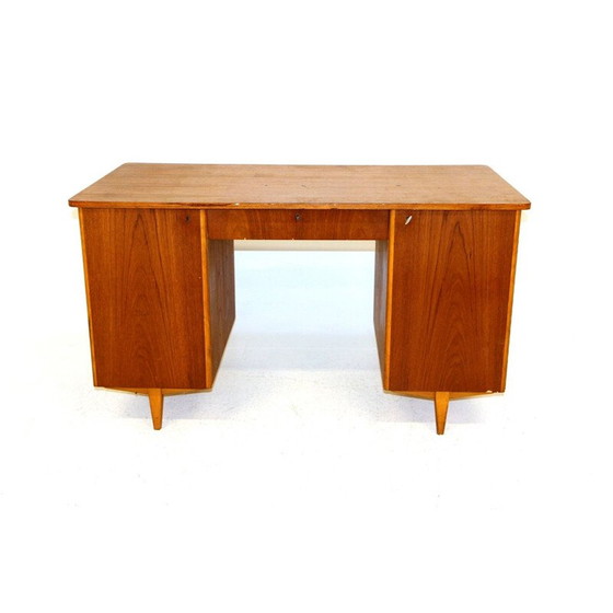 Image 1 of Vintage teakhouten bureau, Zweden 1950