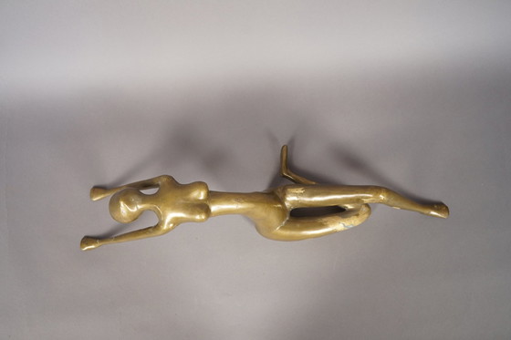 Image 1 of Vintage RR Zweden Abstract bronzen sculptuur, 1970