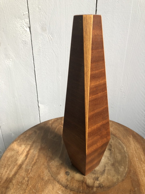 Image 1 of Mooie Houten Vaas (Amsterdamse School) Periode