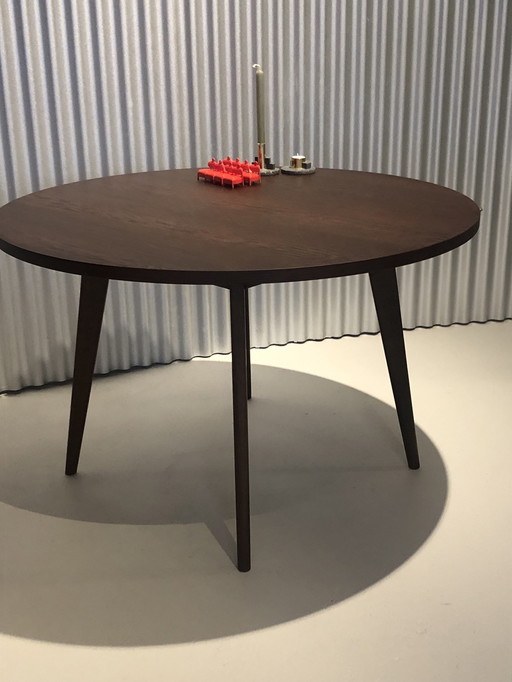 Design Eettafel Model Archi For Puik Rond 130 Cm Walnoot 