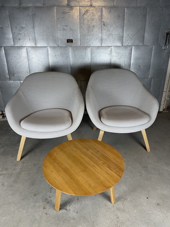 Image 1 of 2X Hay Aal83 Lounge Chair En Bella Tafeltje