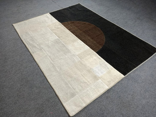 Vintage Patchwork Vloerkleed - Kelim - Turkije - 140 Cm X 180 Cm - 2000