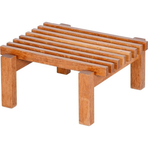 Vintage eikenhouten kolomtafel, 1960