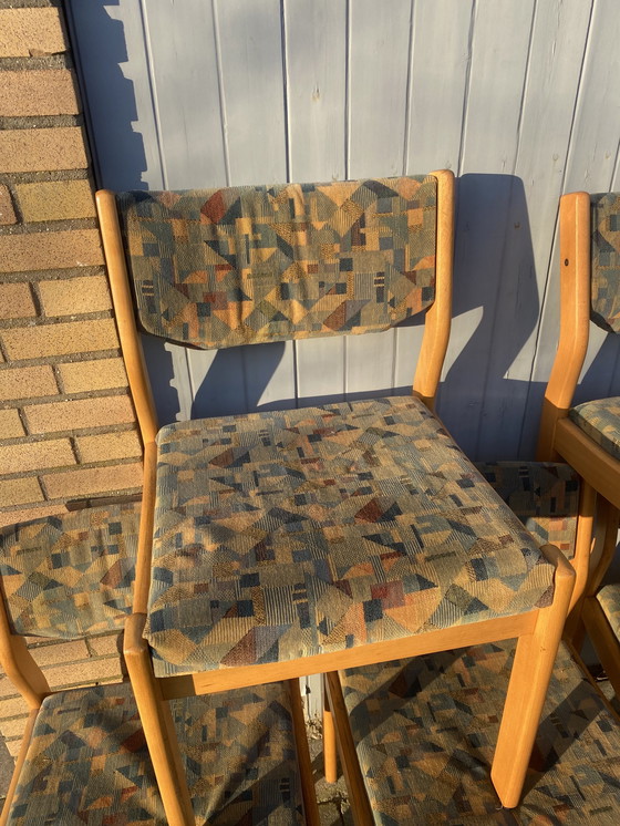 Image 1 of 6x vintage eetkamerstoelen