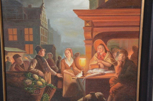 Ingelijste Art Print   Petrus Van Schendel  