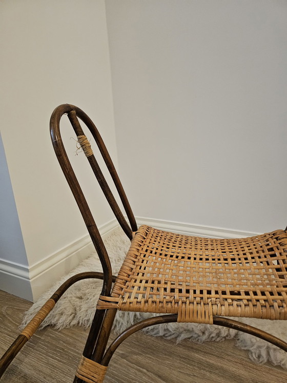 Image 1 of Franco Albini Stijl Mid Century Bamboe Hobbelpaard