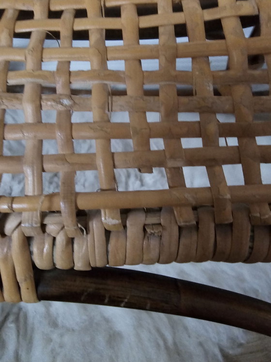 Image 1 of Franco Albini Stijl Mid Century Bamboe Hobbelpaard