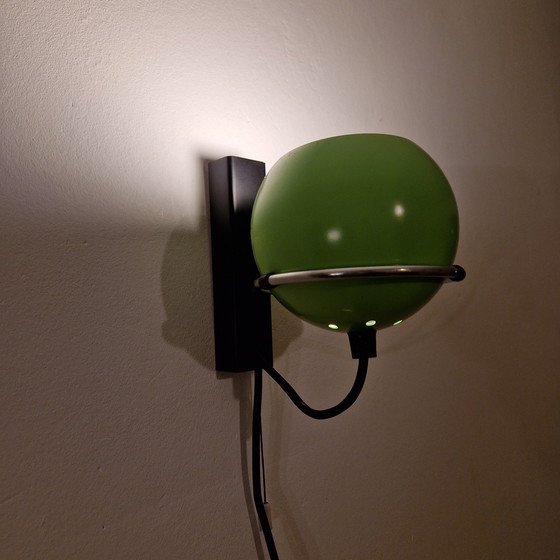 Image 1 of 70'S Groen Vintage Bollamp Wandlamp