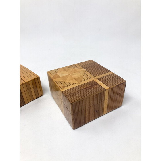 Image 1 of Paar oude marqueterie dozen